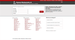Desktop Screenshot of geneverestaurants.ch