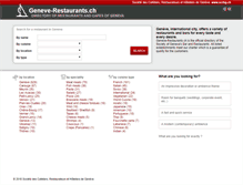 Tablet Screenshot of geneverestaurants.ch